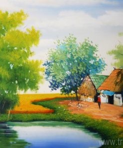 Phong canh dong que son dau
