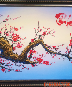 Tranh hoa đào giá rẻ